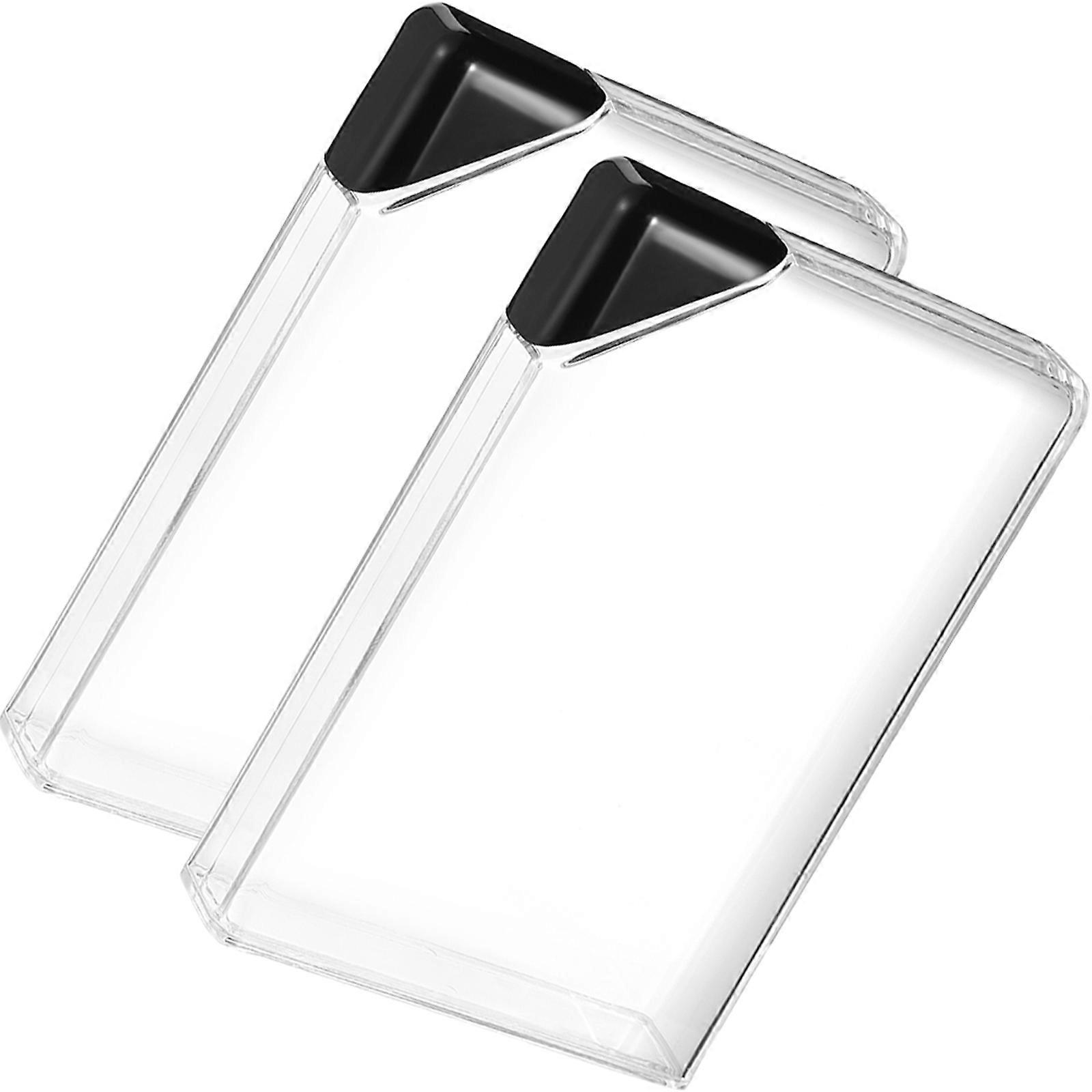 Flat Water Bottle for Storage Use 6Pcs Portable Black Transparent Bottles