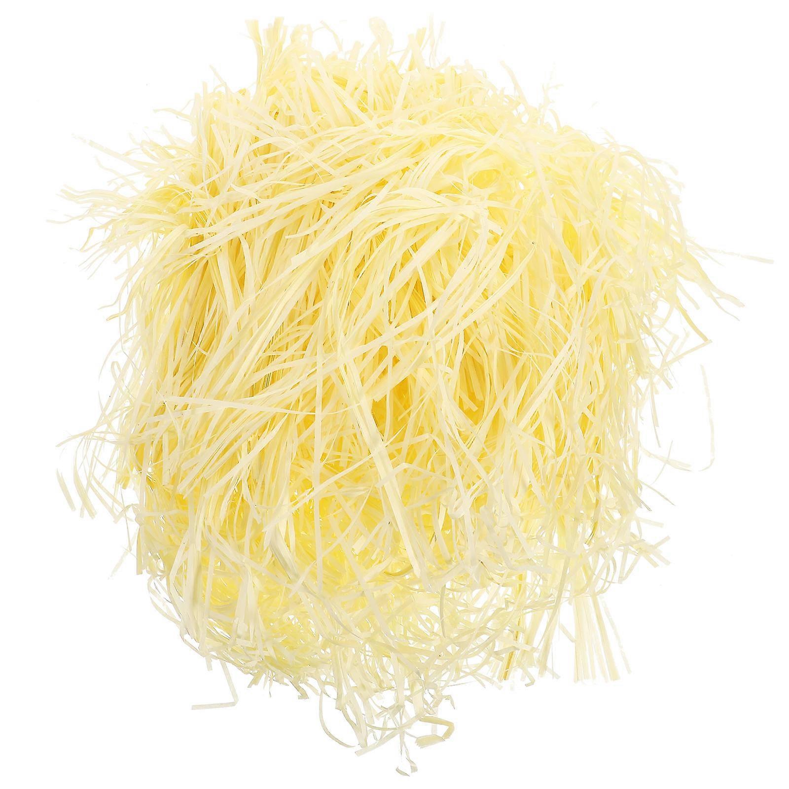 Crinkle Cut Paper Shred Filler Light Yellow for Packaging 1Pack