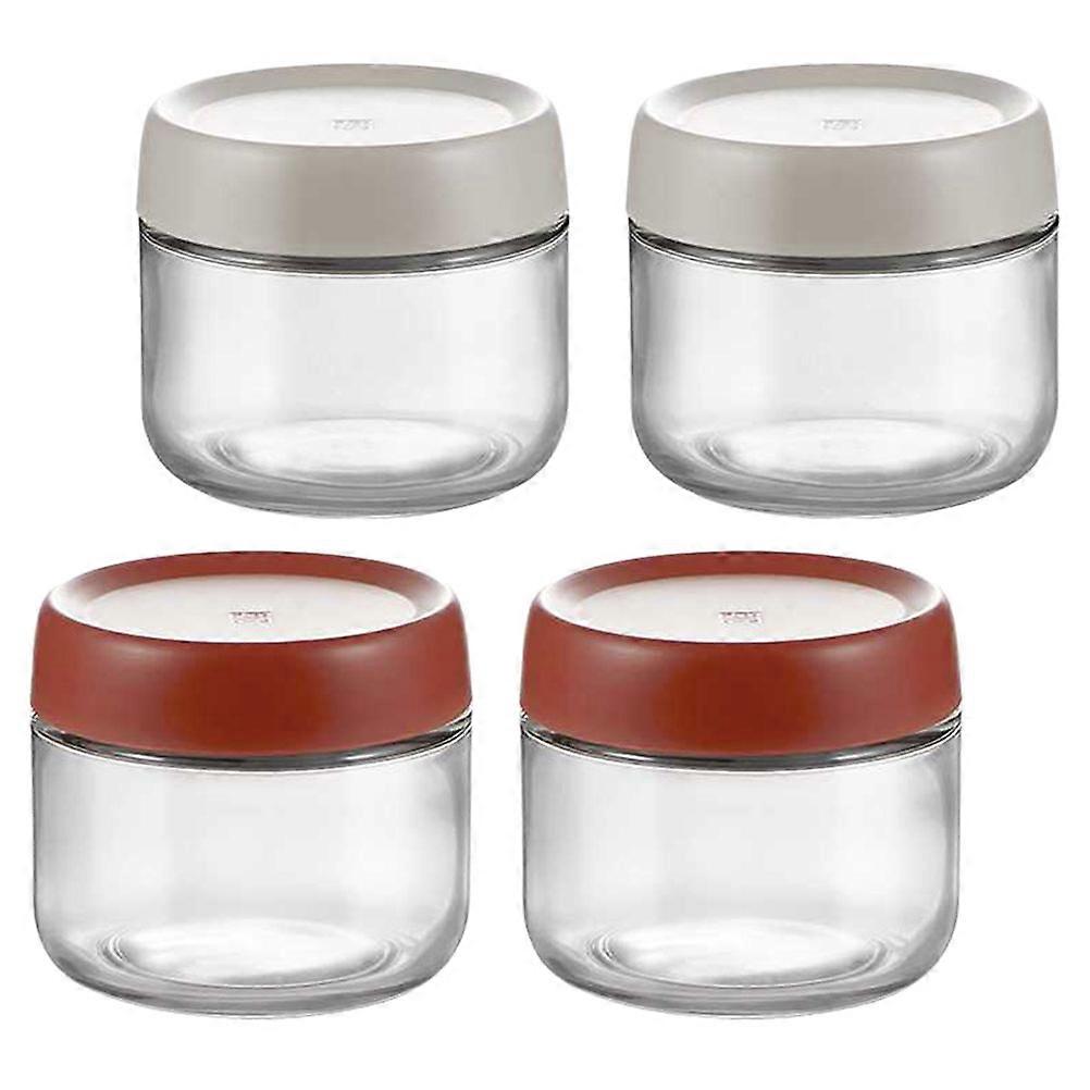 Glass Bottles Storage Canisters for Storage 4Pcs Pack for Home Kitchen