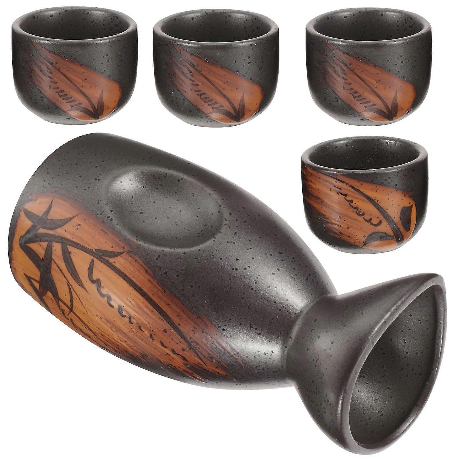 Sake Set Japanese Traditional Ceramic Pot for Serving Wine 1Set