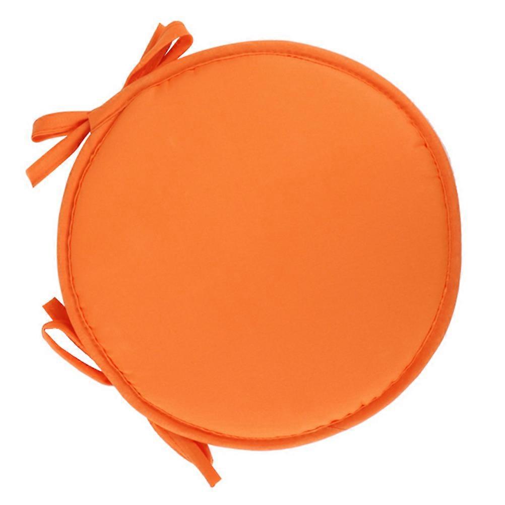 Orange Chair Seat Cushion Round Shape for Home Use 3Pcs