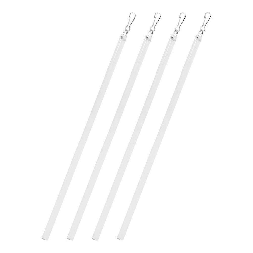 Curtain Pull Rod Clear Acrylic for Drapery Control 12Pcs Pack