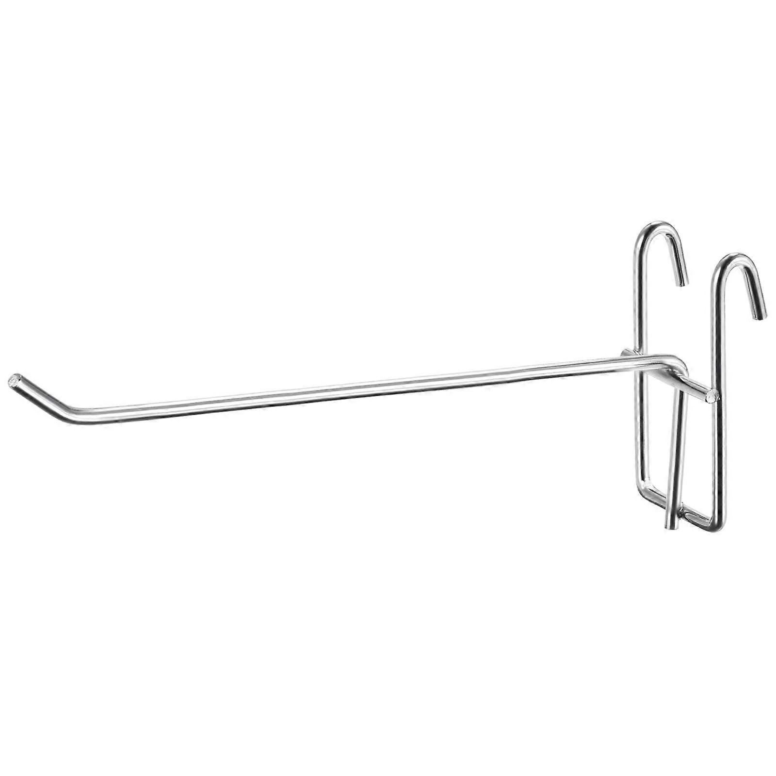 Grid Wall Display Hooks 8 Inch Silver Pack of 12 for Grid Wall Storage and Garage Organization