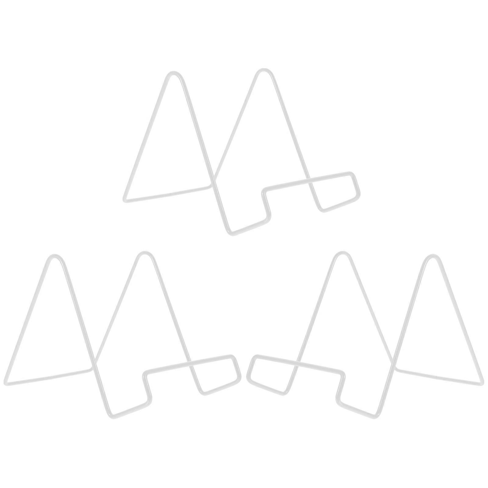 3Pcs Metal Easel Stand Photo Display Stand for Display White Color