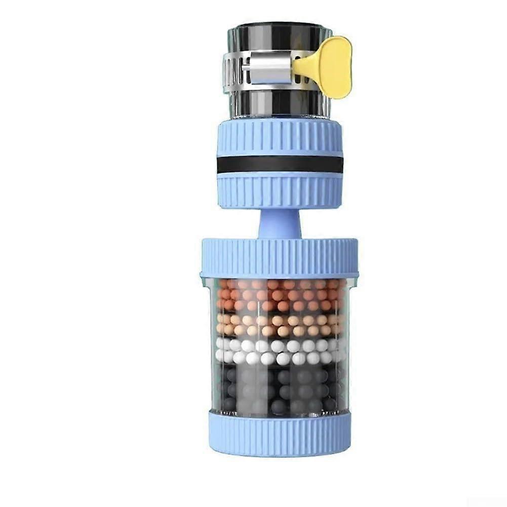 Faucet Filter For Kitchen Tap Water Purification With SplashProof Showerhead WaterSaving Technology And Blue
