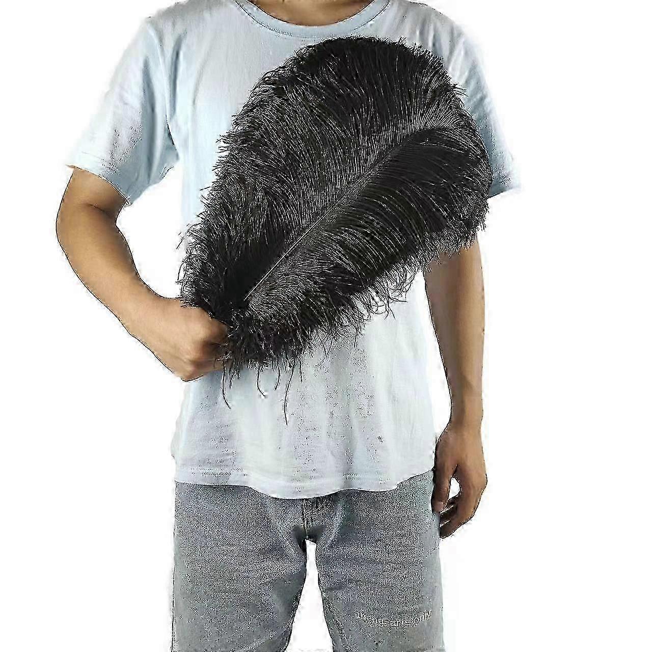 10 قطع 45-50 سم ريش كبير نابض بالحياة لقطع الطاولة المركزية وديكور الزفاف