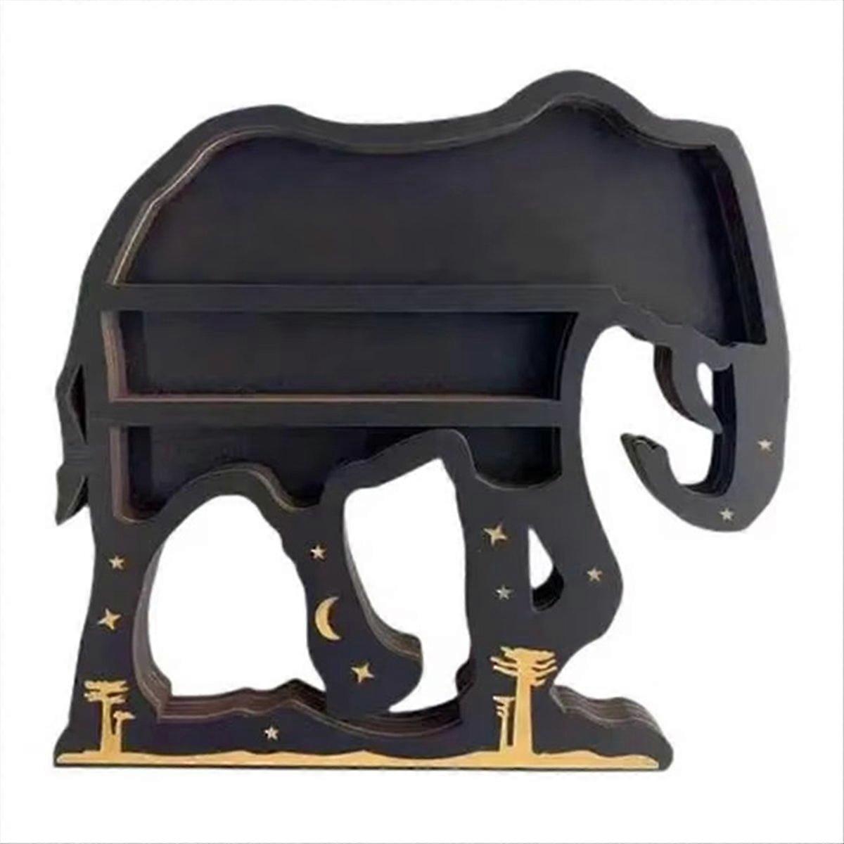 Elephant Crystal Wall Rack Hanging Floating Rack