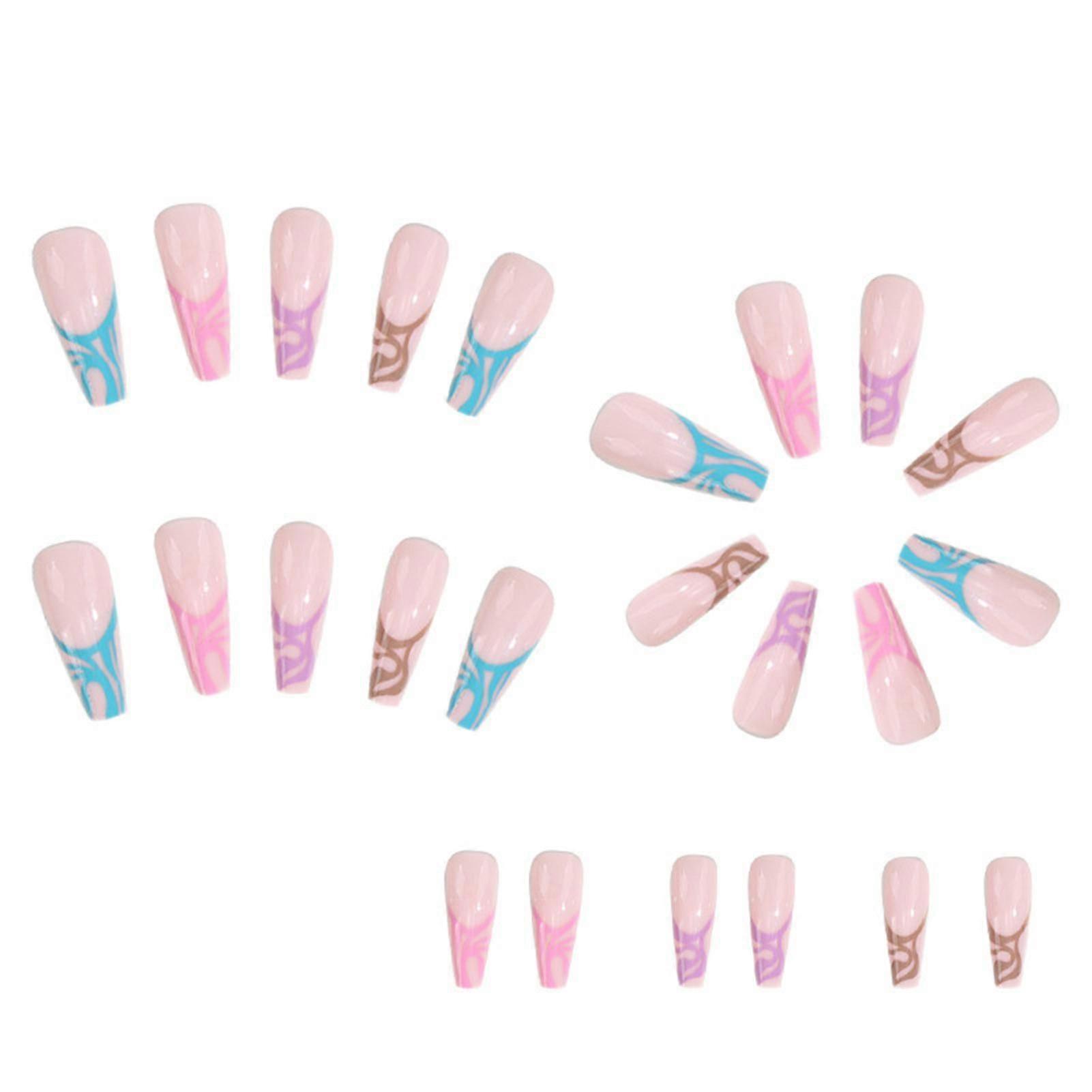 Elegant Pattern Press-on Nails Charming Comfortable Wearing For Professional Nail Salon