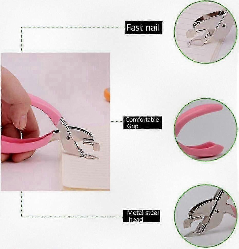Staple Claw Remover - Desktop Staple Extractor (Pink) Tool
