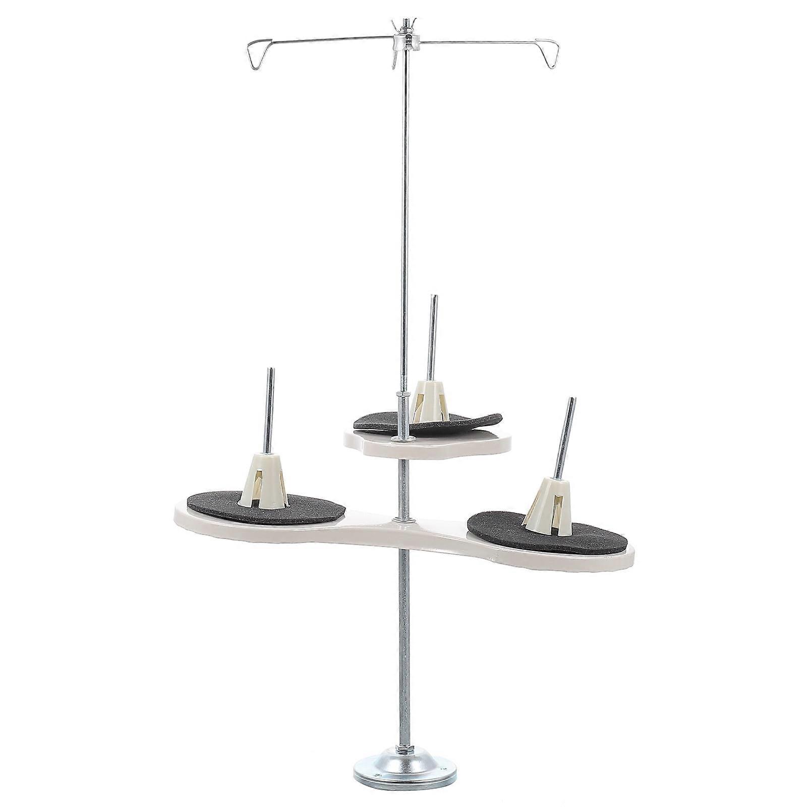 Sewing Machine 3 Thread Rack Embroidery Accessories Stand Conical Spool Holder Iron
