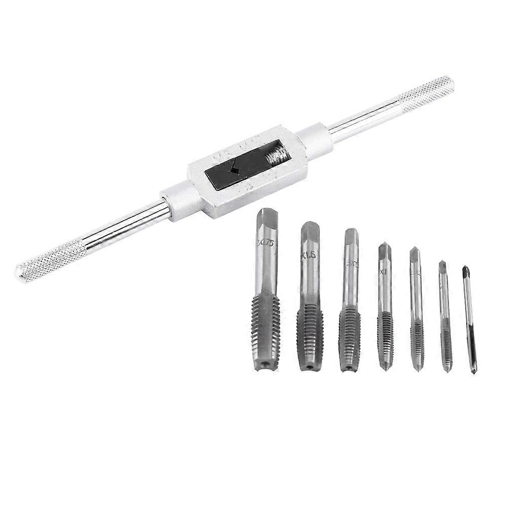 Adjustable Tap Wrench Set with Metric Thread M3/4/5/6/8/10/12 Insert Screw Taps