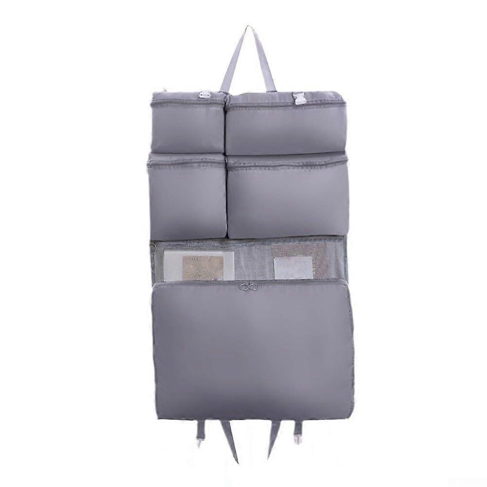 7 In 1 Travel Storage Organizer Bags Beige Packing Cubes For Suitcase Compression Pouches Clothes Sorting Containers
