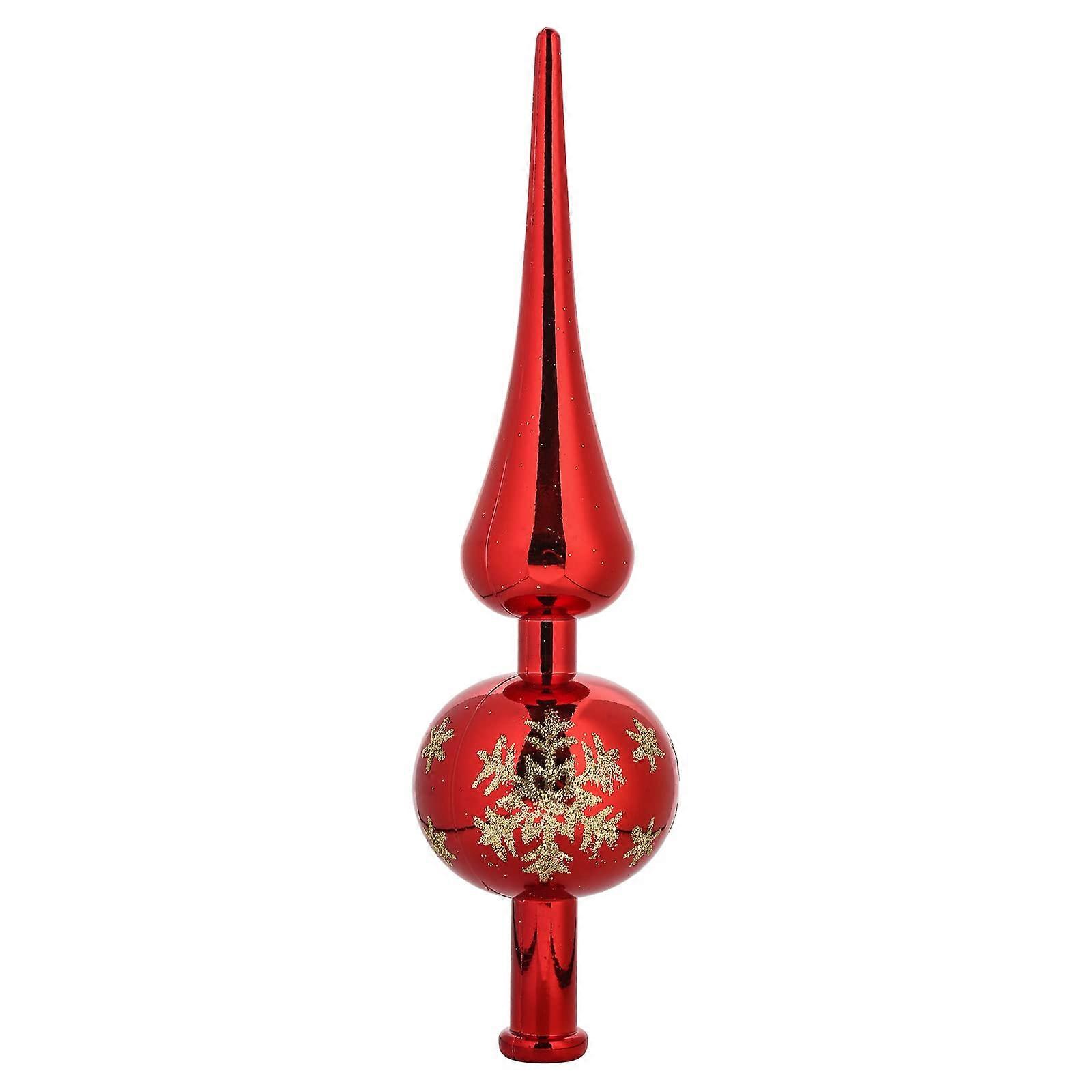 Christmas Tree Topper Star Red Plastic 6Inch, Standard Size, Compatible With Most Christmas Trees