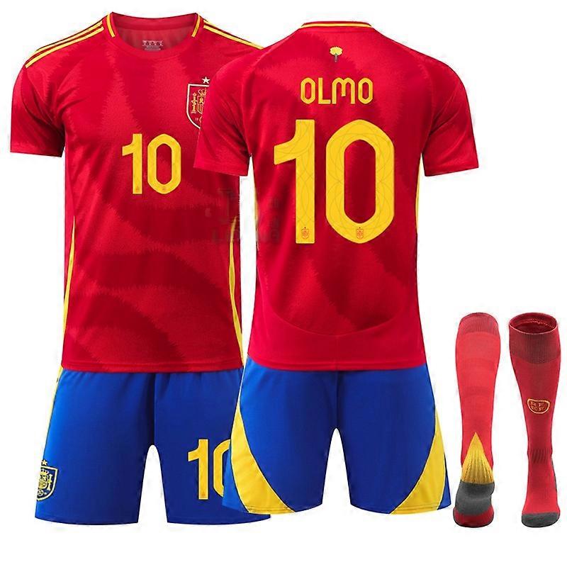 Aikuisten ja lasten jalkapallopaidat, koko 10, sukilla