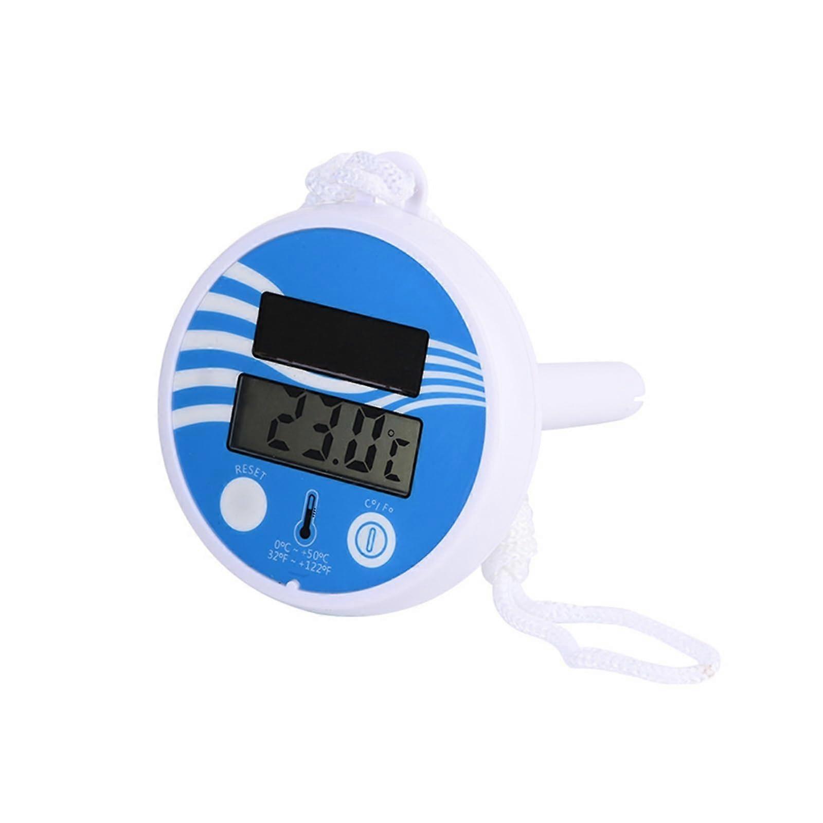 Solar Powered Pool Floating Digital Waterproof LCD Display Thermometer Swimming Pool Spa Water Monitor PH Chlorine Meter