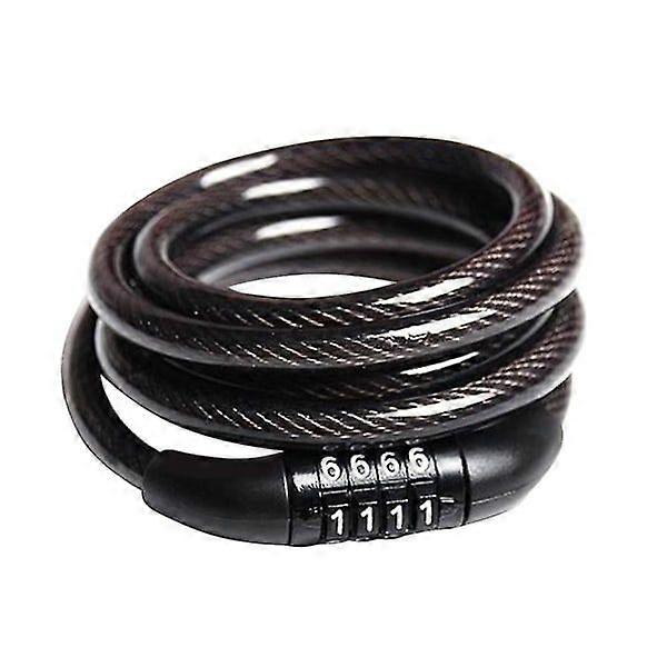 Candado para bicicleta, motocicleta y patinete con combinacin de teclas y seguridad de 4 dgitos.