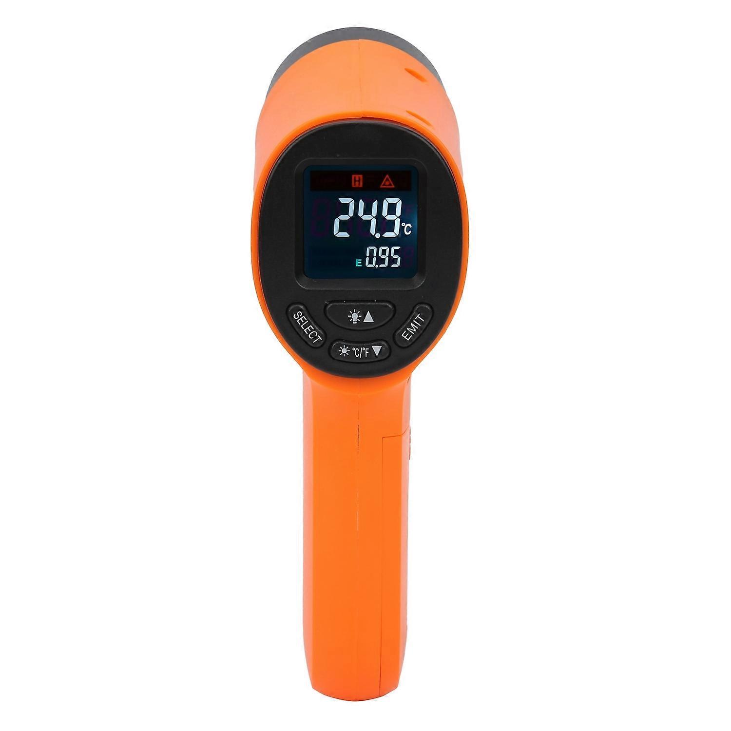 Temperature Measuring Gun NonContact Infrared Portable Handheld Thermometer HW550(Orange )