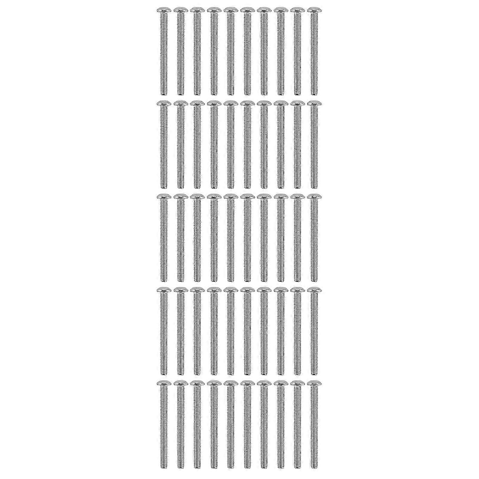 50Pcs Button Head Socket Caps Screws Galvanized Steel M4 for Classified Instruments Electronics2802-0004-0040