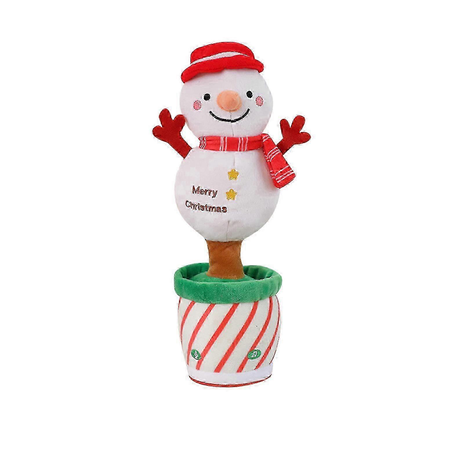 Christmas Tree Snowman Doll with Multicolor LED Lighting