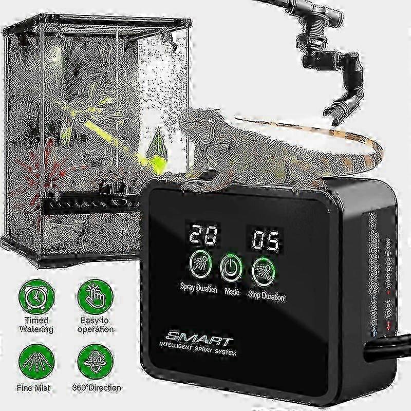 Water Timers Intelligent Fogger Terrariums Humidifier Electronic Timer Automatic Mist Rainforest Timing Spray System Kit Control Sprinkler A-C