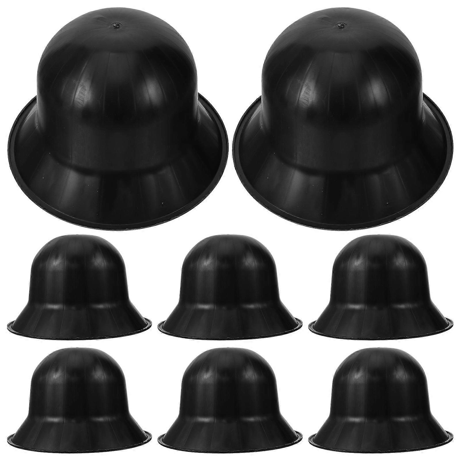 Bucket Cap Holder Plastic Hat Support for Hat Storage 8Pcs Black