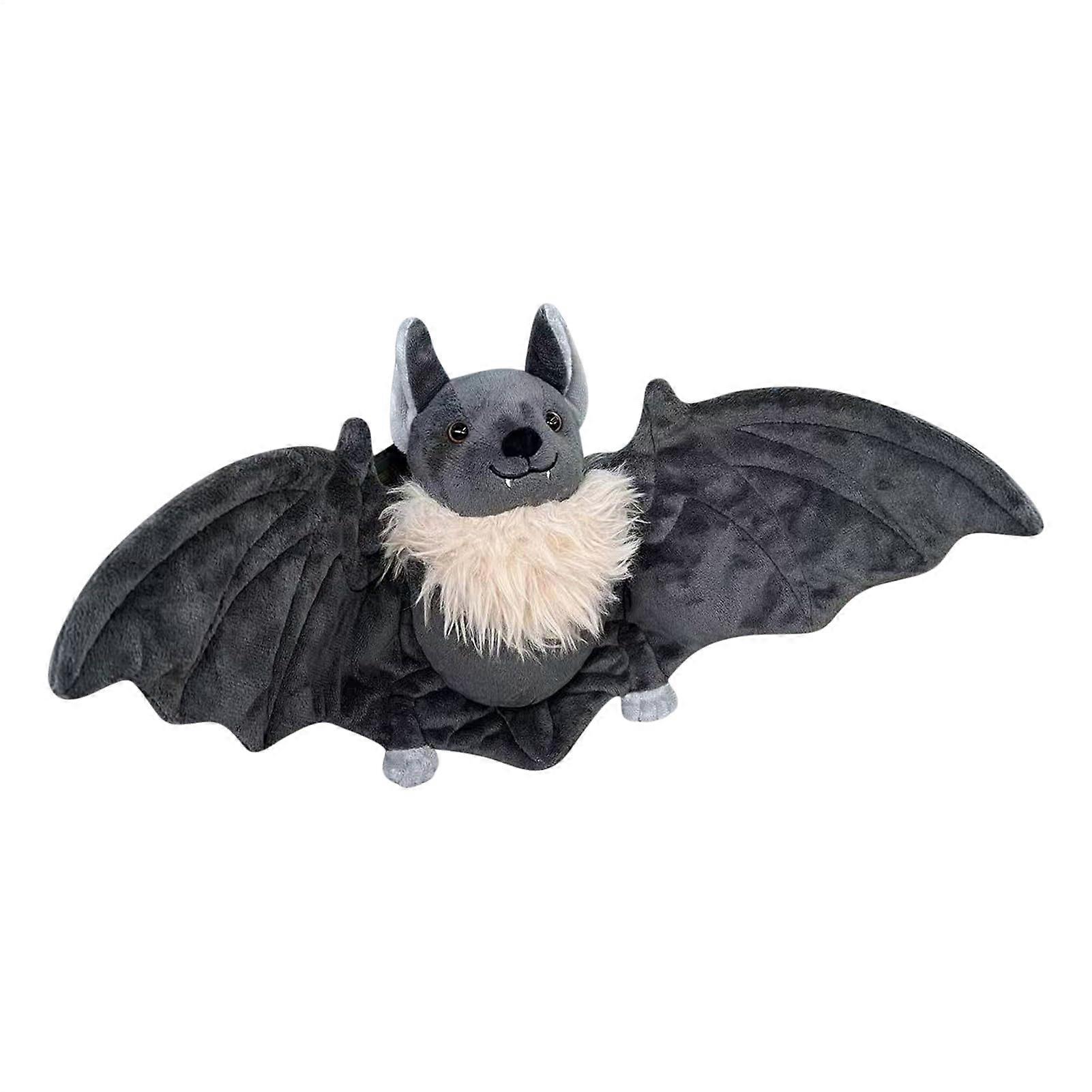 Plush Bat Toy with Realistic Wings for Halloween Decor, Kids Room, Desk or Birthday Gift 45cm