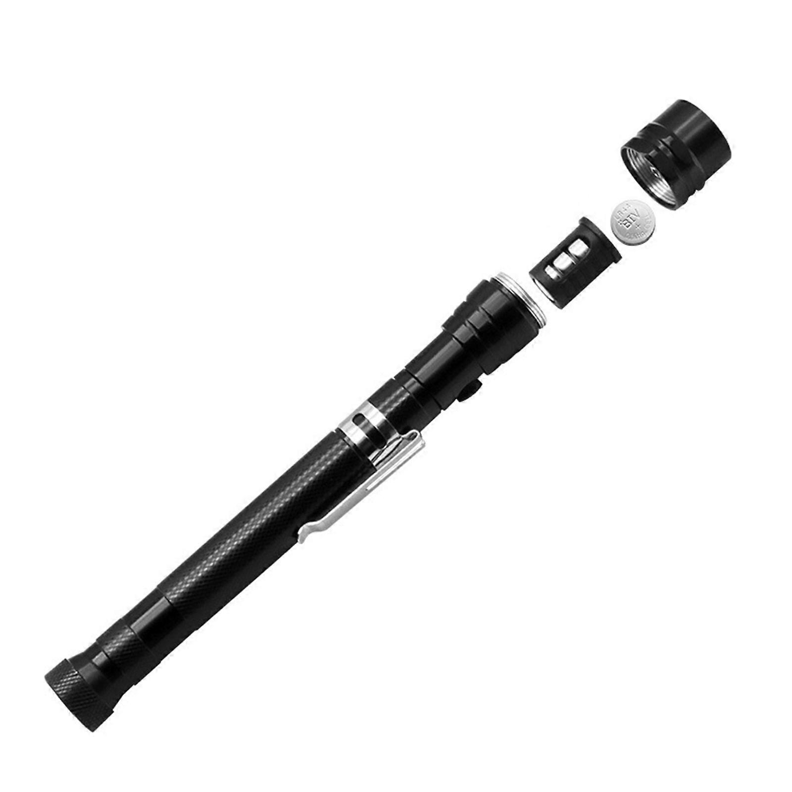 Telescoping Magnetic Pickup Tools 360 Degree Flexible LED Flashlight Magnetized Head Telescopic 3 LED Torch Multicolor