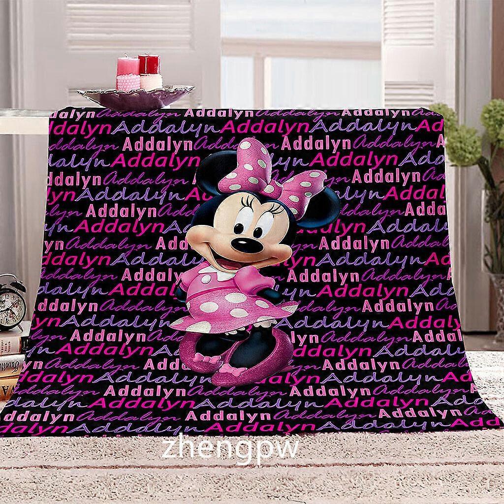 Disney Cartoon Mickey Minnie Mouse Fleece Blanket Throw Flannel Sofa Bedding UK