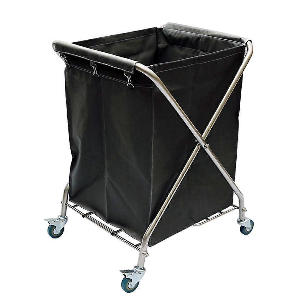 Laundry Sorter Cart with Rolling Wheels, Foldable Hamper Trolley for Dirty Clothes Storage in Homes or Hotels