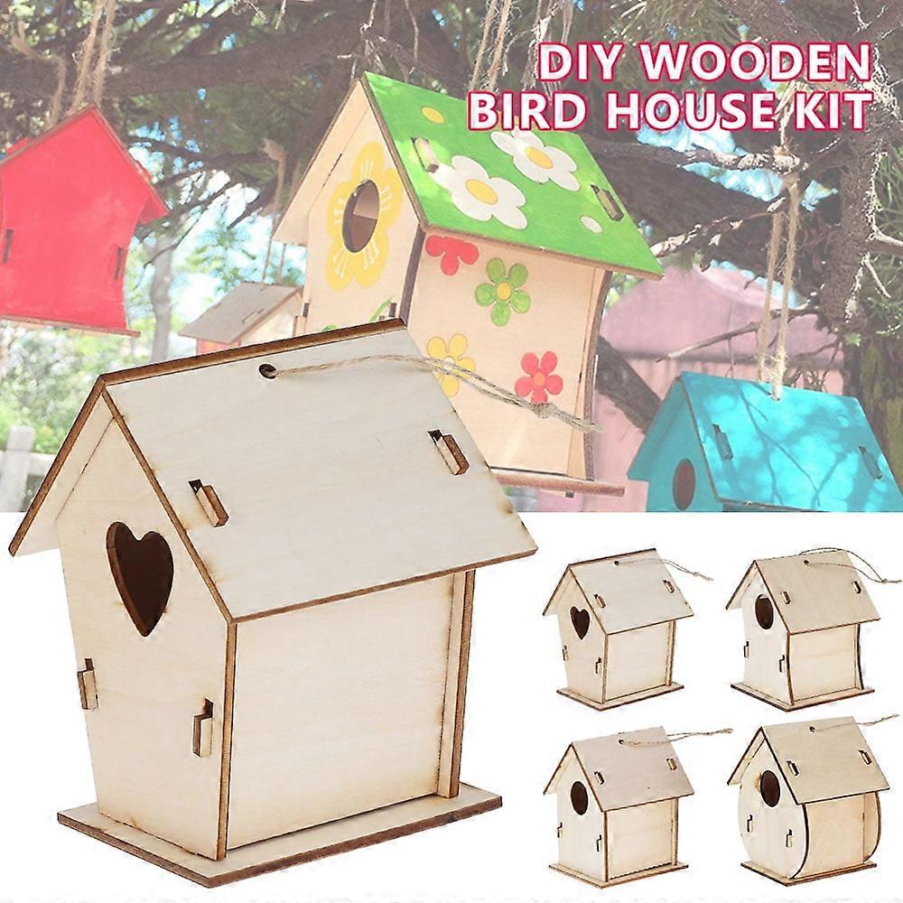 ZTOO DIY Birdhouse Craft Kit, Build and Paint Birdhouse