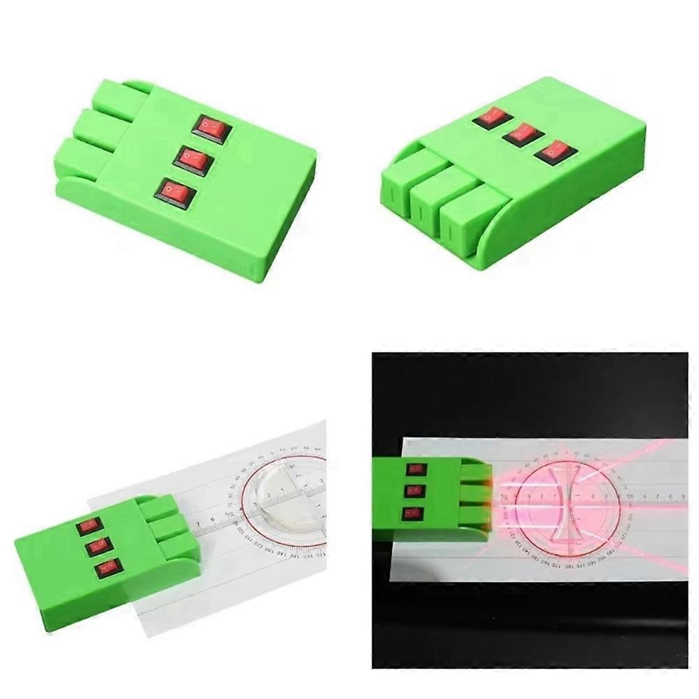 Three Way Parallel Lasers Light Source Set for Students and Educators 10x6cm Physics Optical Experiment Equipment