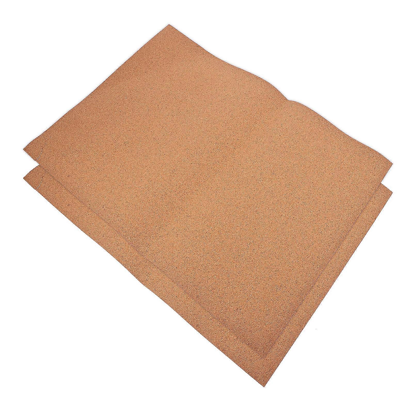 Cork Drawer Liner 2Set For Daily Use In Drawers And Cabinets Simple Design Brown Moisture Resistance