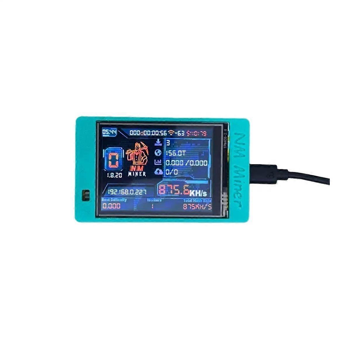 NerdMiner V2 NMMiner Upgrade 2.8-Inch Display 1060KH/S Solo Crypto Mining Machine Home Use BTC Bitc