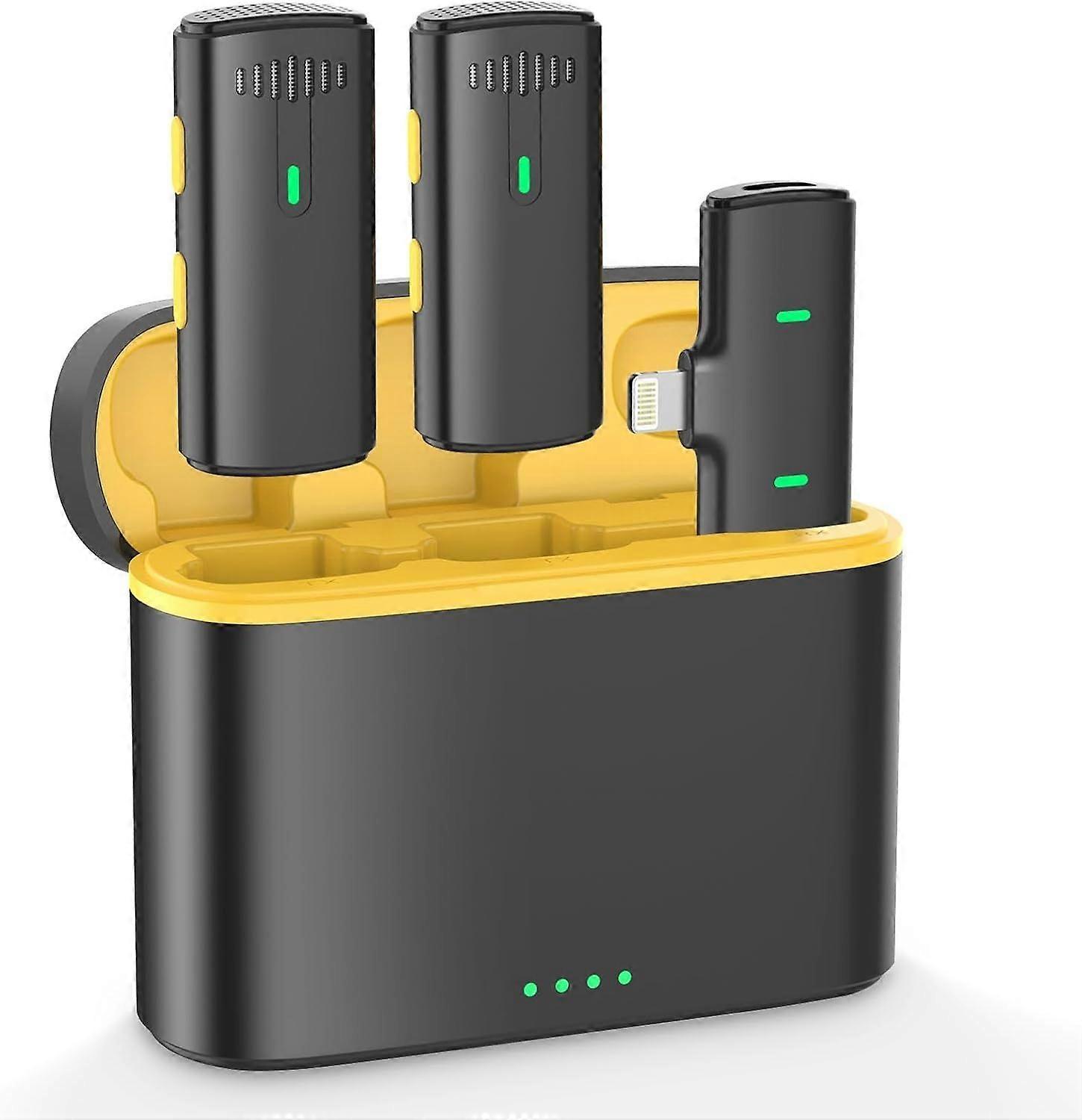 Mini Wireless Microphone - Bluetooth Lavalier Lapel Mic for YouTube Video Recording