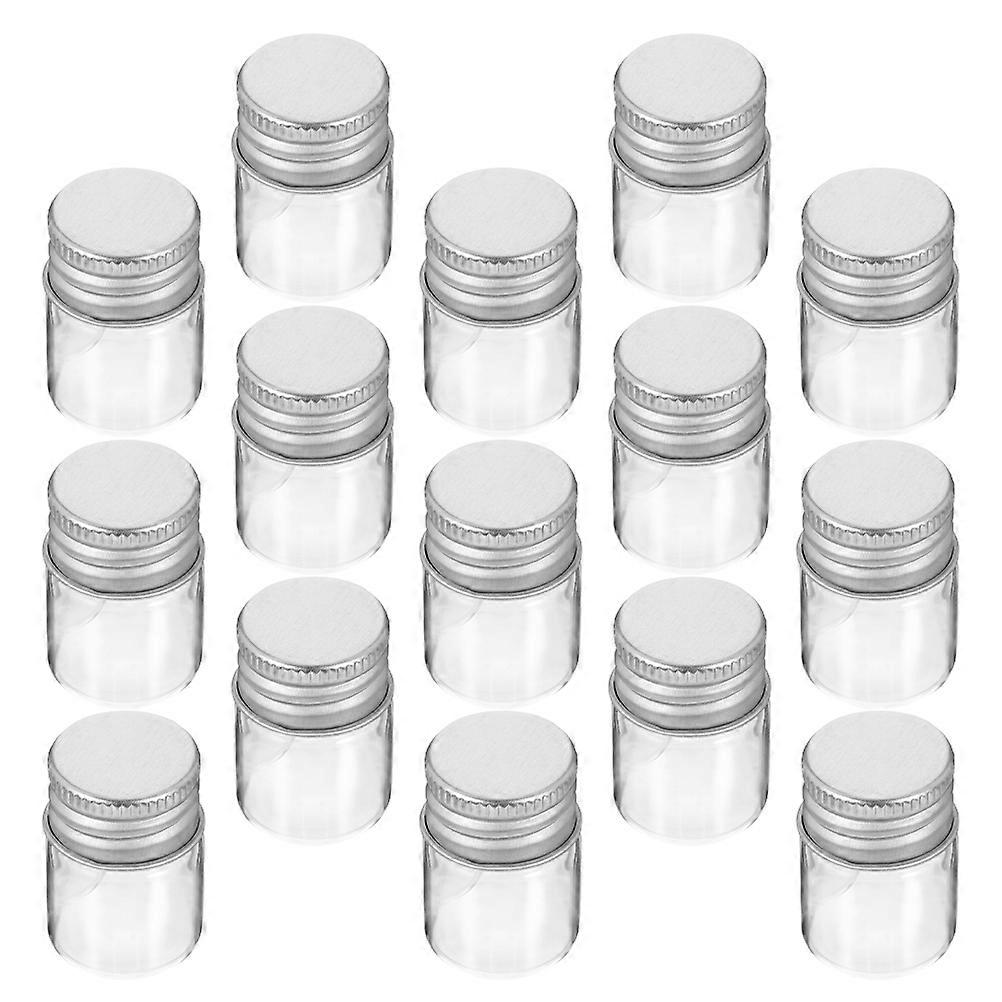Mini Glass Vials 48Pcs Transparent For Travel Use And Laboratory Suitable For Organizing Cosmetics With And Easy To Clean Design