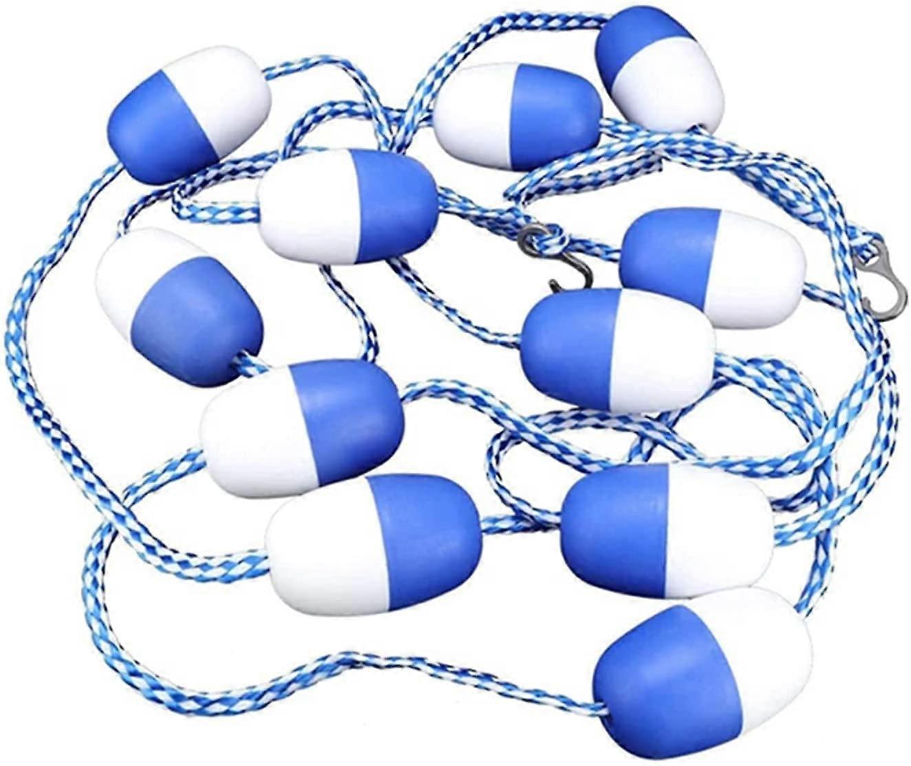 Pool Safety Rope with Floats 18ft Swimming Pool Divider for Inground Pools with Stainless Hooks
