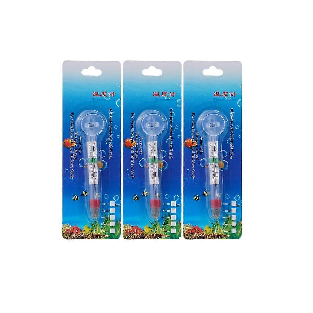 Digital Floating Aquarium Vertical Thermometer with Suction Cup Fish Tank Temperature Measuring Tool Anti-drop Temperature Meter