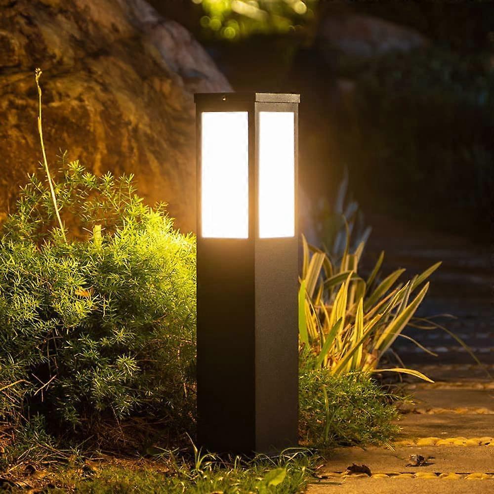Solar Pathway Lights 23.6in LED Bollard with Remote Color Adjustment, WeatherResistant Garden and Driveway Lighting