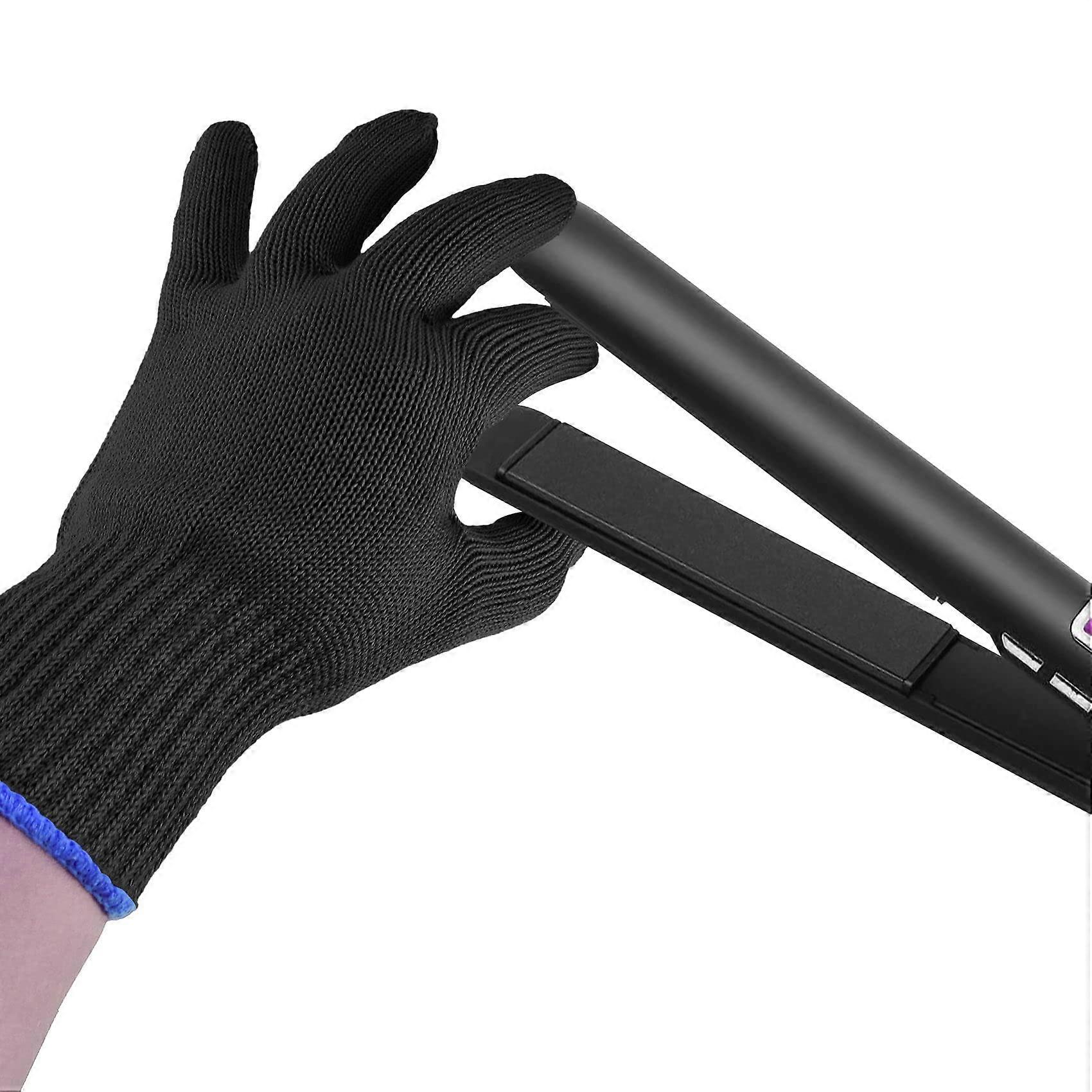 Professional Heat Resistant Glove for Hair Styling with Scald Protection, Curling Wand Medium