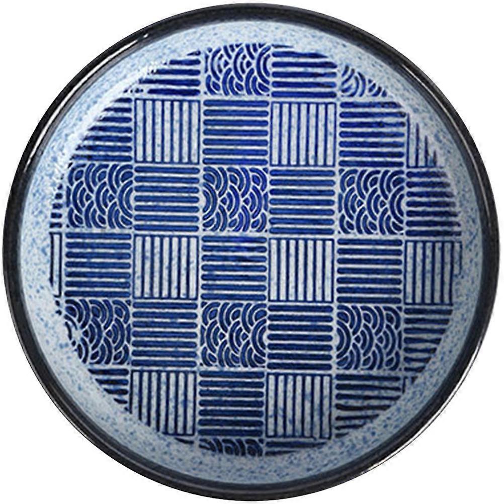 Japanese Style Ceramic Plate for Food Serving Multi-Color Dinnerware