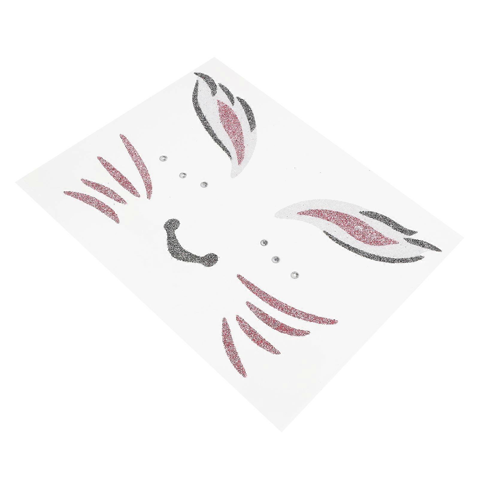 Rabbit Easter Face Sticker for Decor Instant Transformation