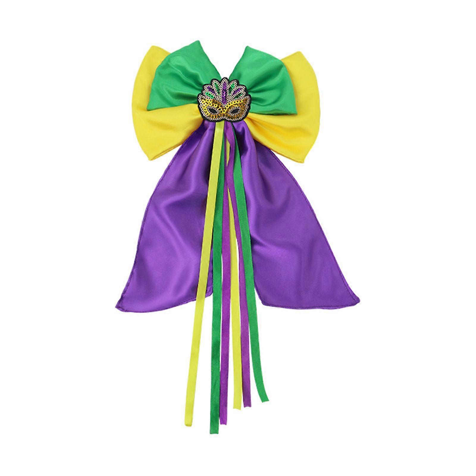 Festive Bows Hair Clip Soft Fabric Hair Accessory Lightweight Hairpin Comfortable Secure for Parties and Event Use Multicolor