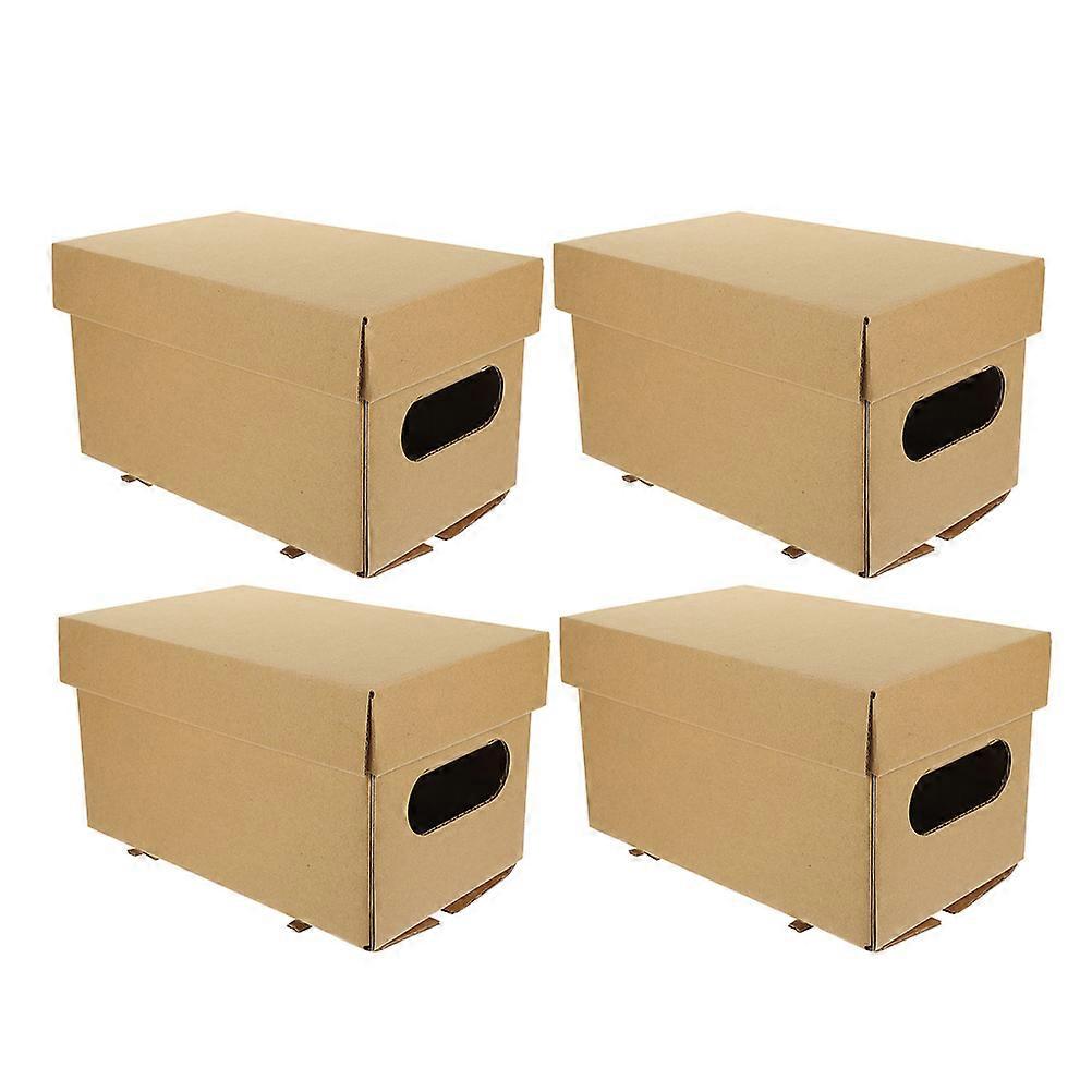 File Storage Box Organizer for Document Keeping 4Pcs Paper Boxes