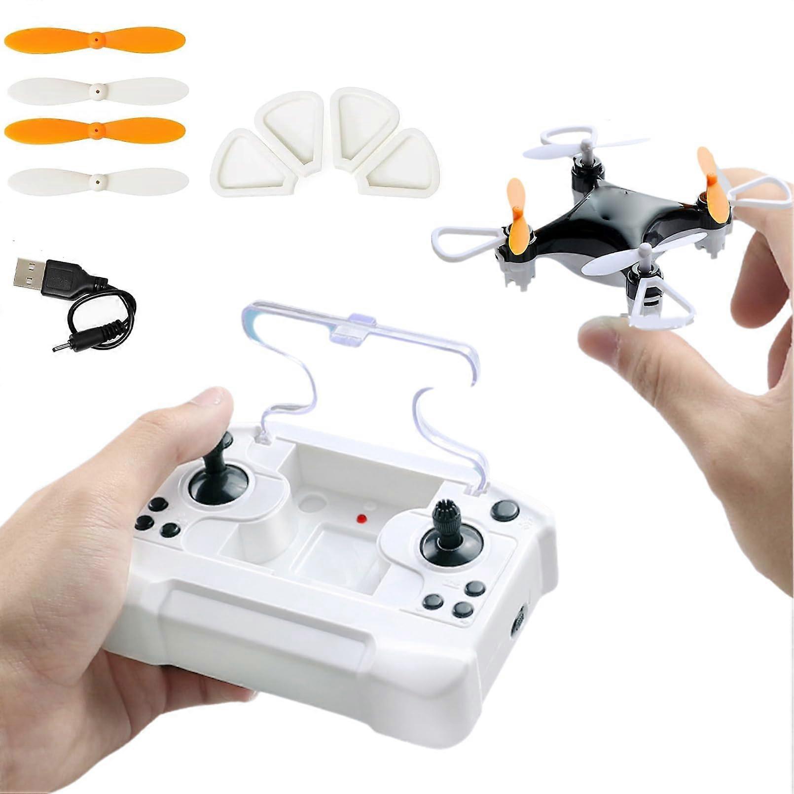 Mini Drone with LED Lights, 360 Flip Stunt Mode, Altitude Hold, Remote Storage, Black