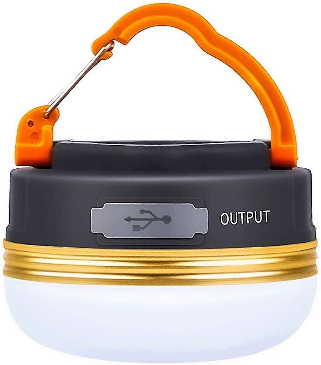 Rechargeable LED Camping Lantern with Magnetic Base, USB Power Bank, 4 Modes for Outdoor and Emergency