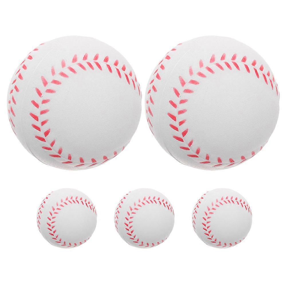 Practice Ball Sponge Baseballs for Playing Training Softballs 5Pcs