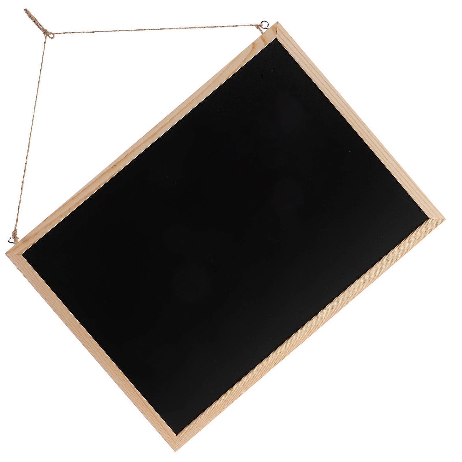 No Magnetic Hanging Wooden Frame Blackboard Versatile Hanging Chalkboard for Display and Daily Reminder Hanging Memo Board Sign