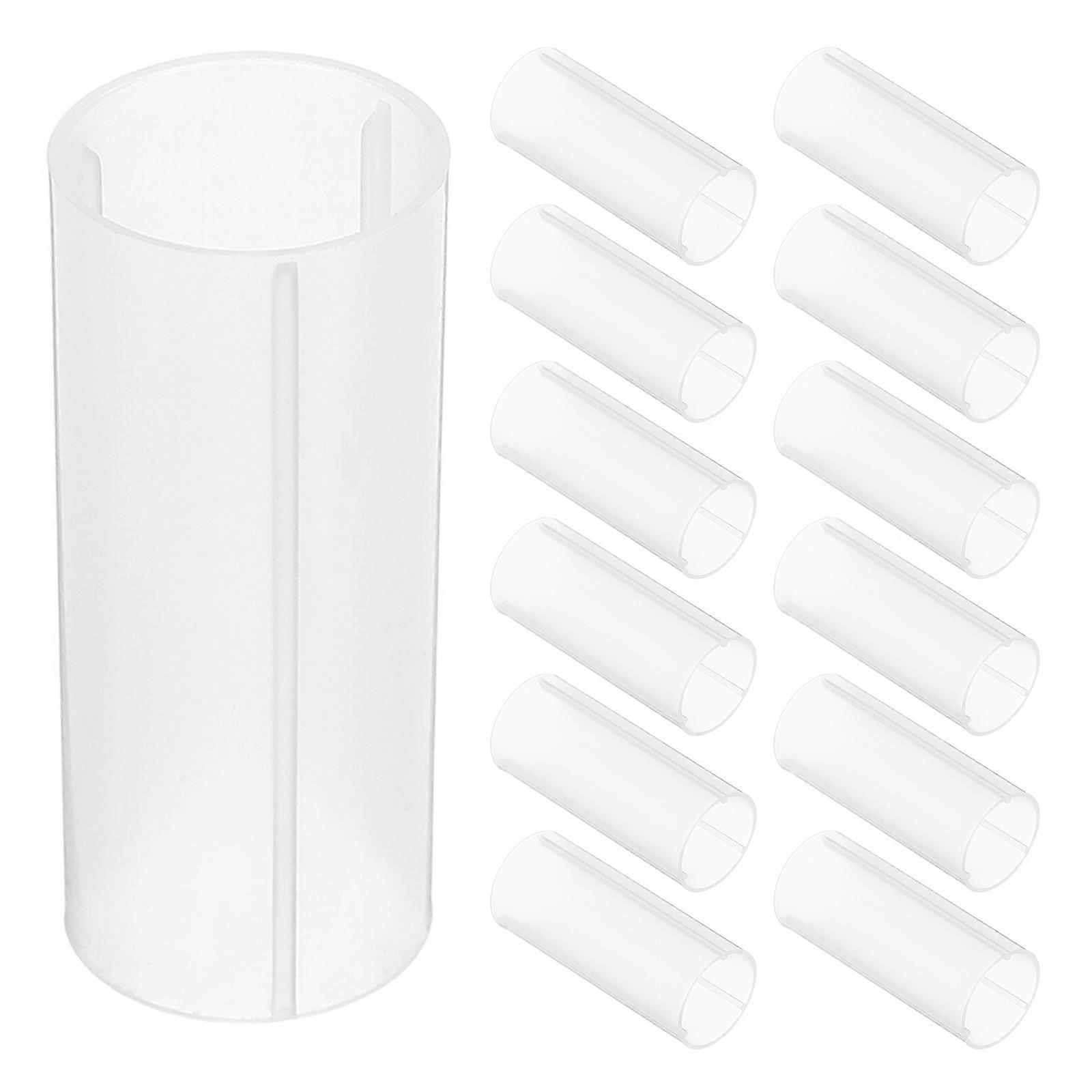 Battery Plastic Protective Sleeve Tube for Secure Storage 30Pcs