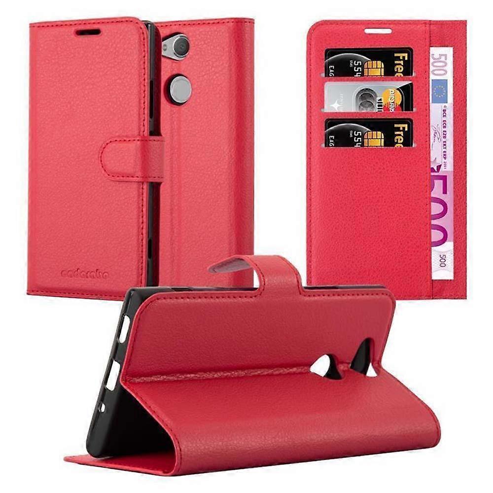 Sony Xperia XA2 Case - Protective Case with Card Slots and Stand Function