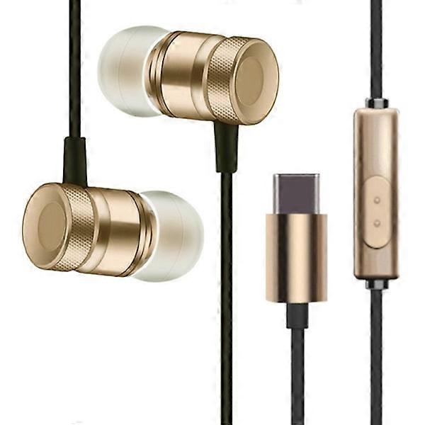 Effektive Type-C hovedtelefoner guld